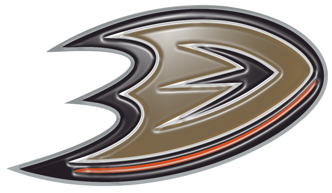 Anaheim Ducks Plastic Effect Logo vinyl decal